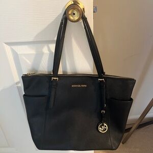 Michael Kors Black Leather Tote